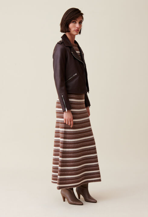 Glattlederjacke