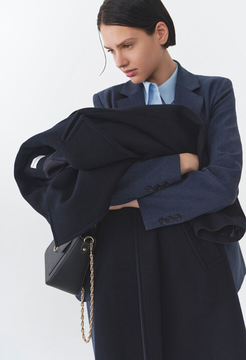 Wollmantel im Trenchcoat-Stil