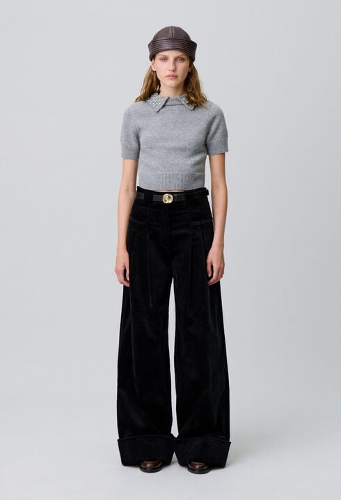 Weit geschnittene Cordhose