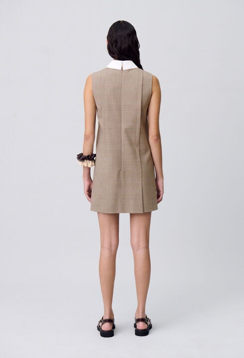 Kurzes Kleid mit Karomuster