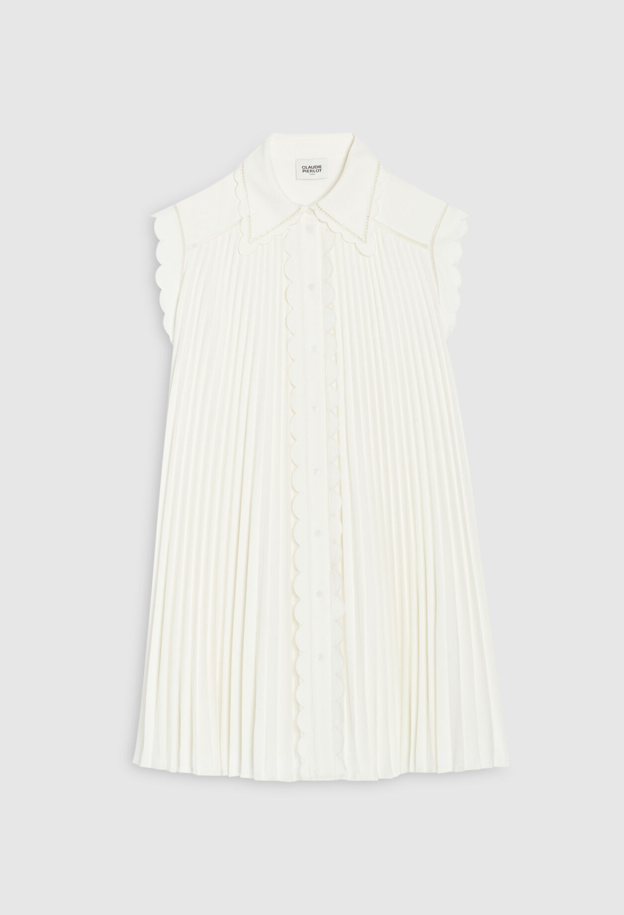 Kurzes plissiertes Kleid