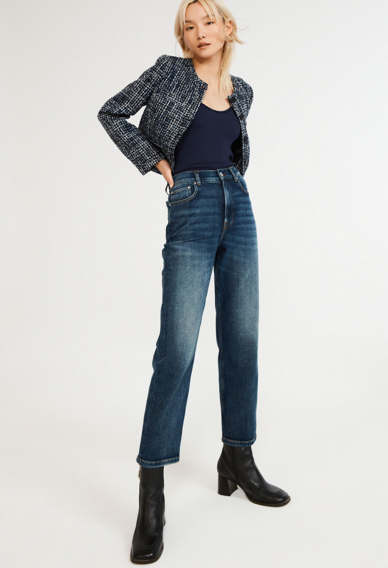Tweed-Jacke