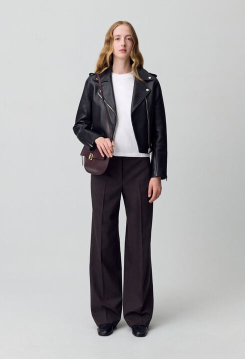 Leder Jacke