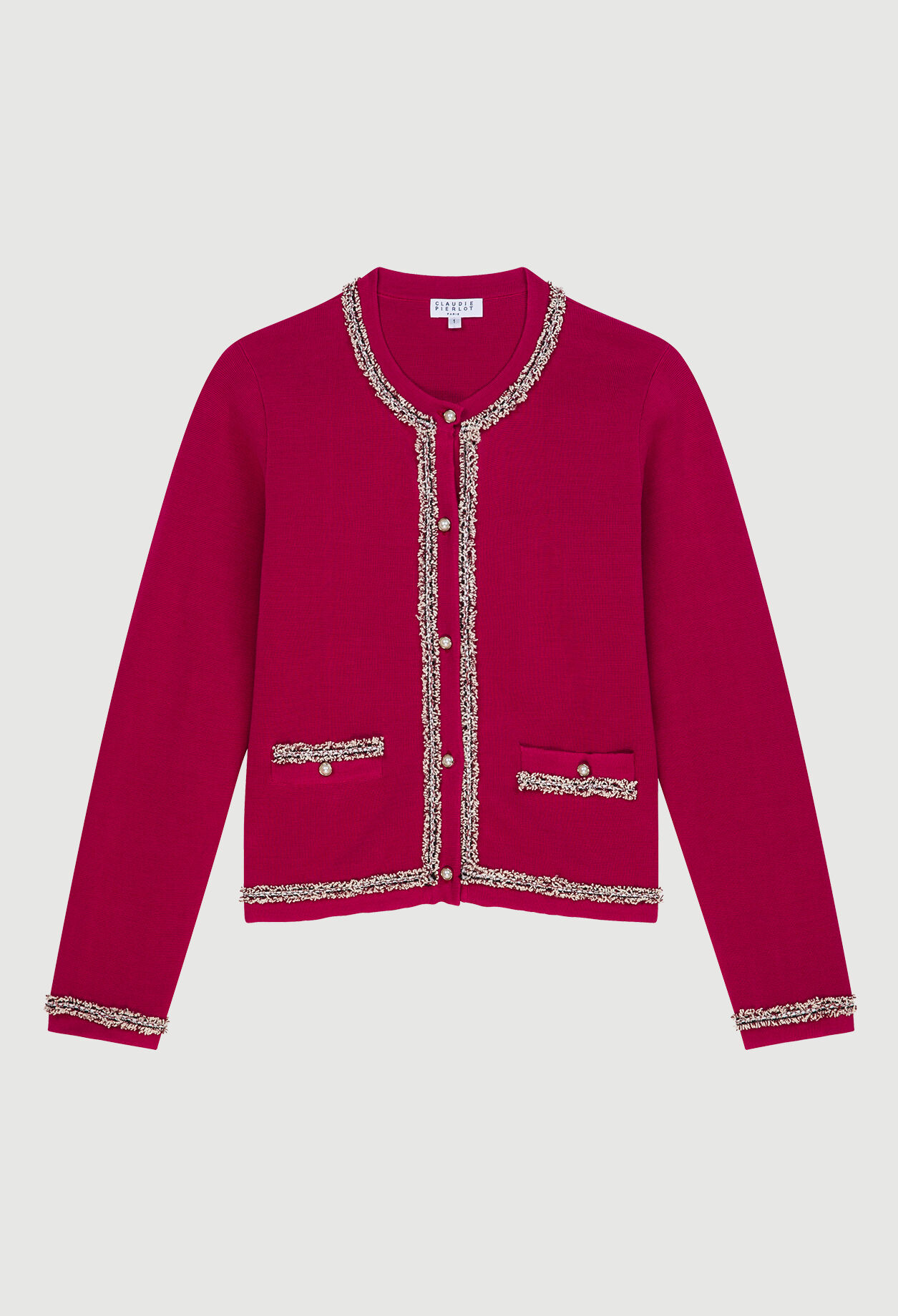 Cardigan mit Fransendetails