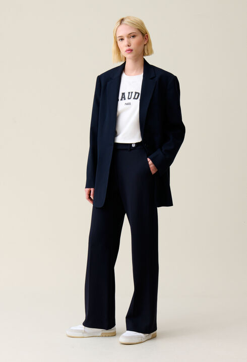 Oversize Blazer Marineblau