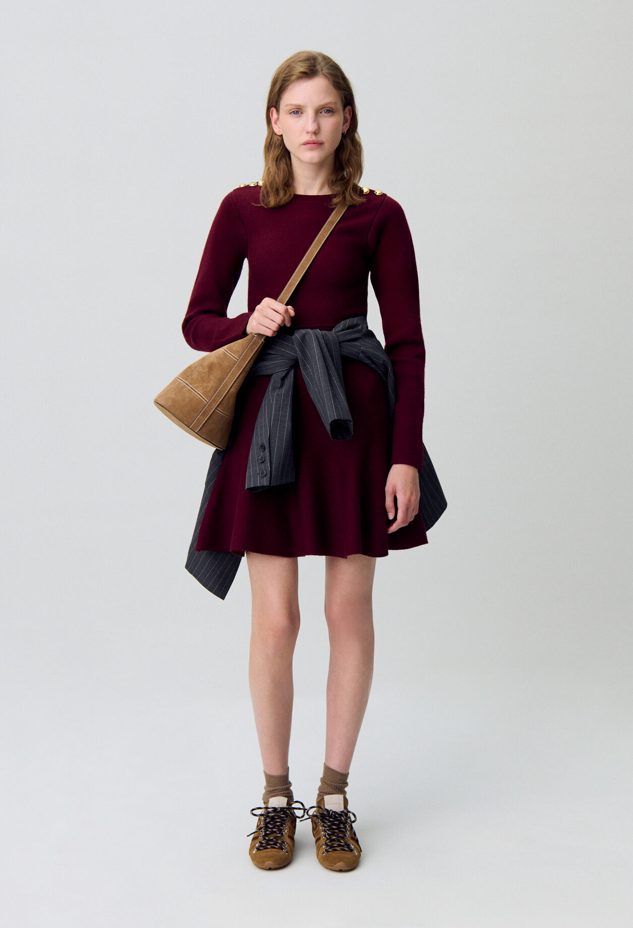 Strickkleid in Skater-Optik