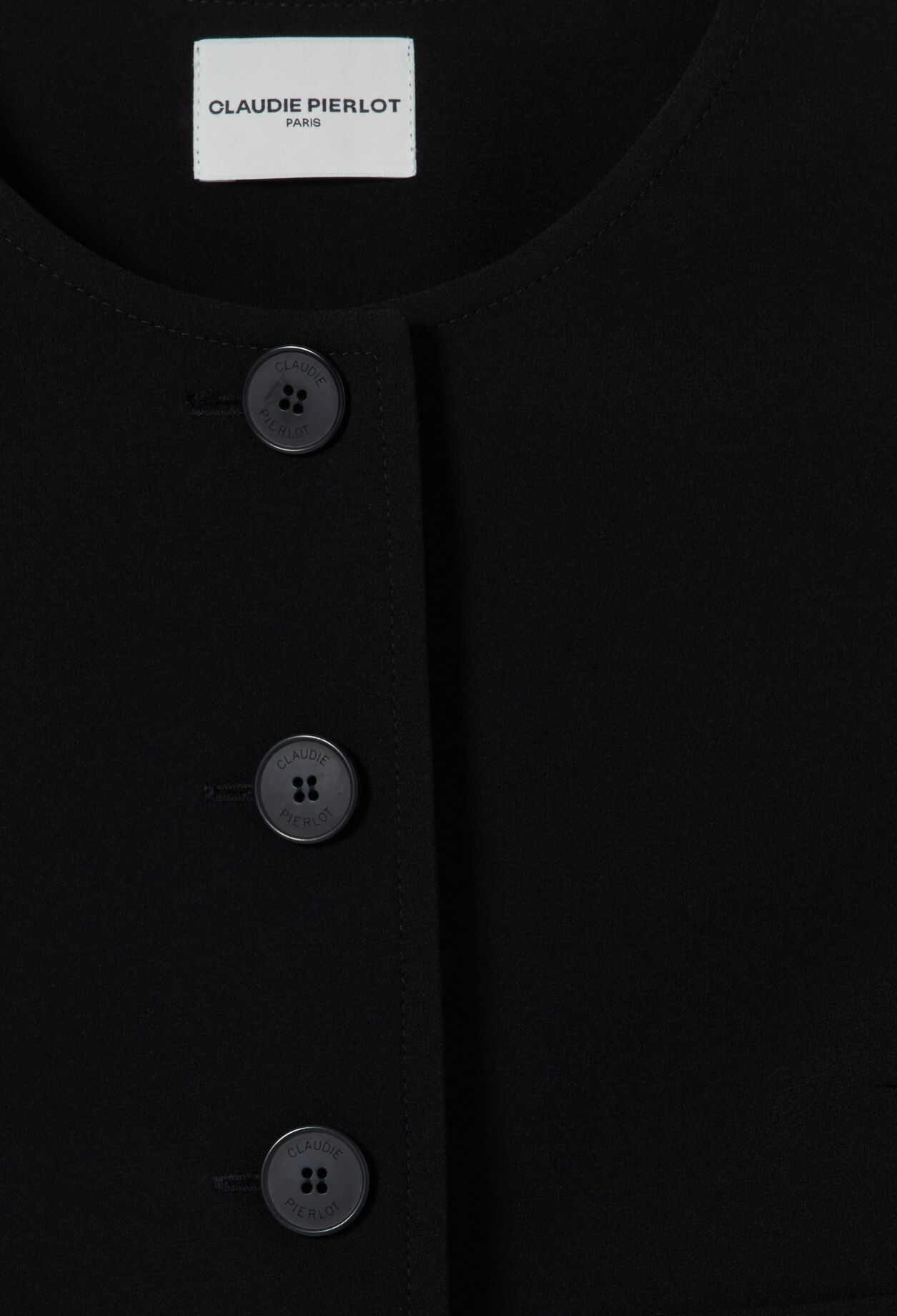Jacke mit Rundhals