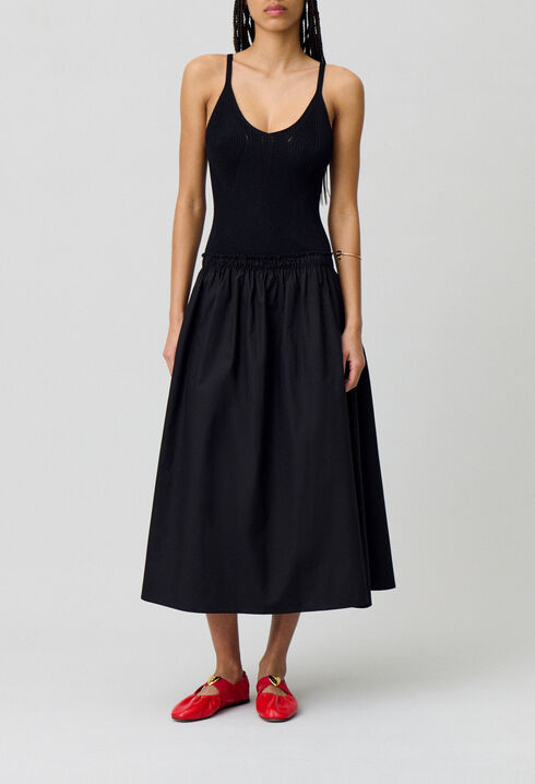 Halblanges Kleid B&uuml;ste Mesh