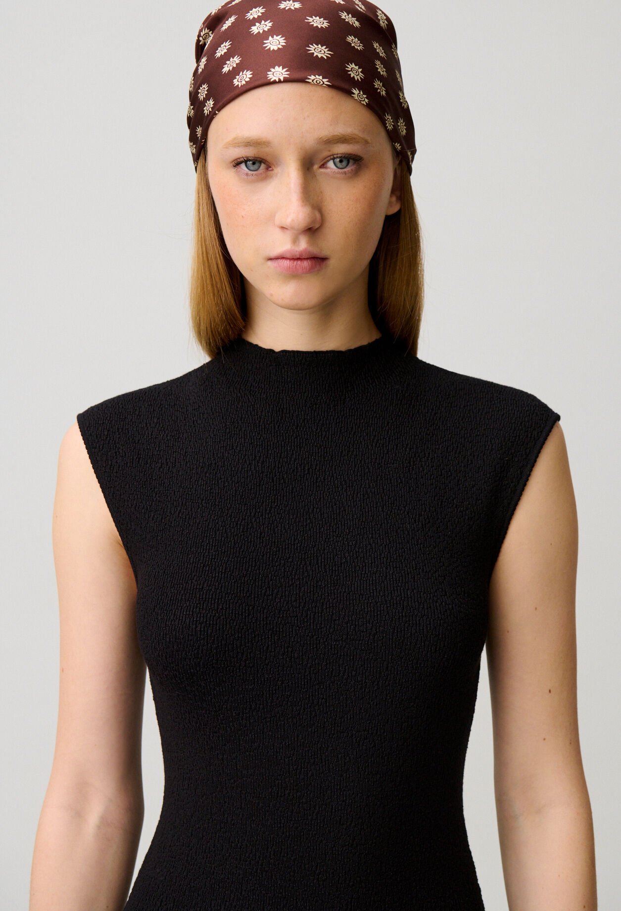 Plissiertes Strickkleid