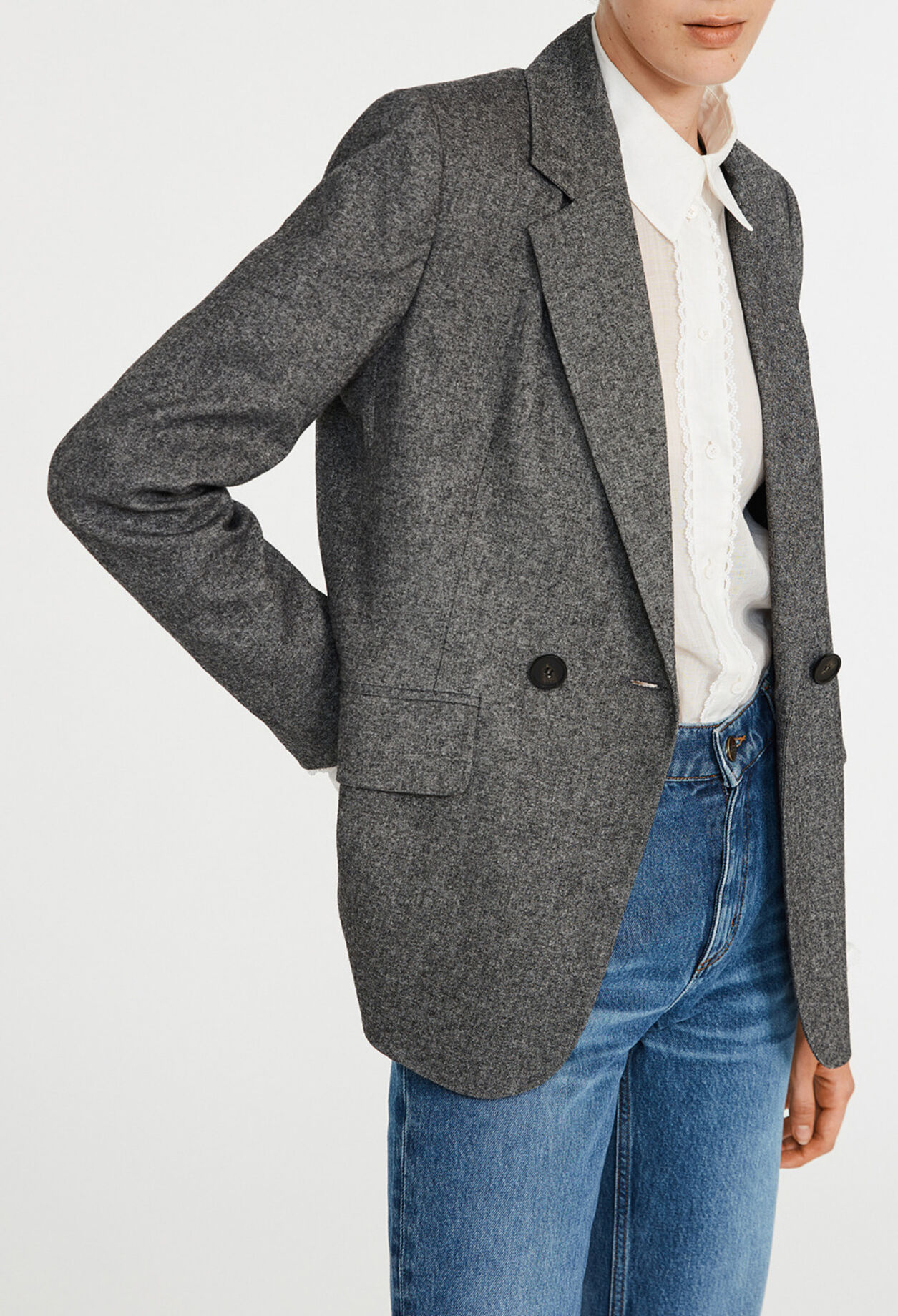 Melierter Blazer