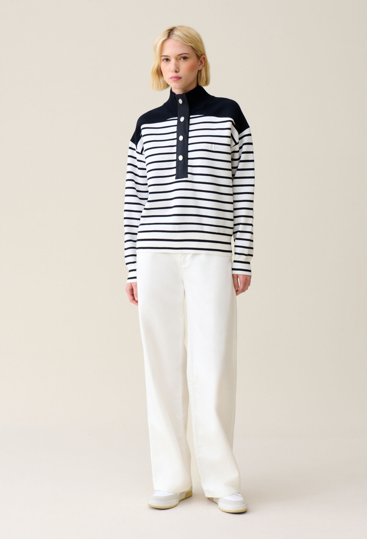 Sweatshirt Minimum marinière