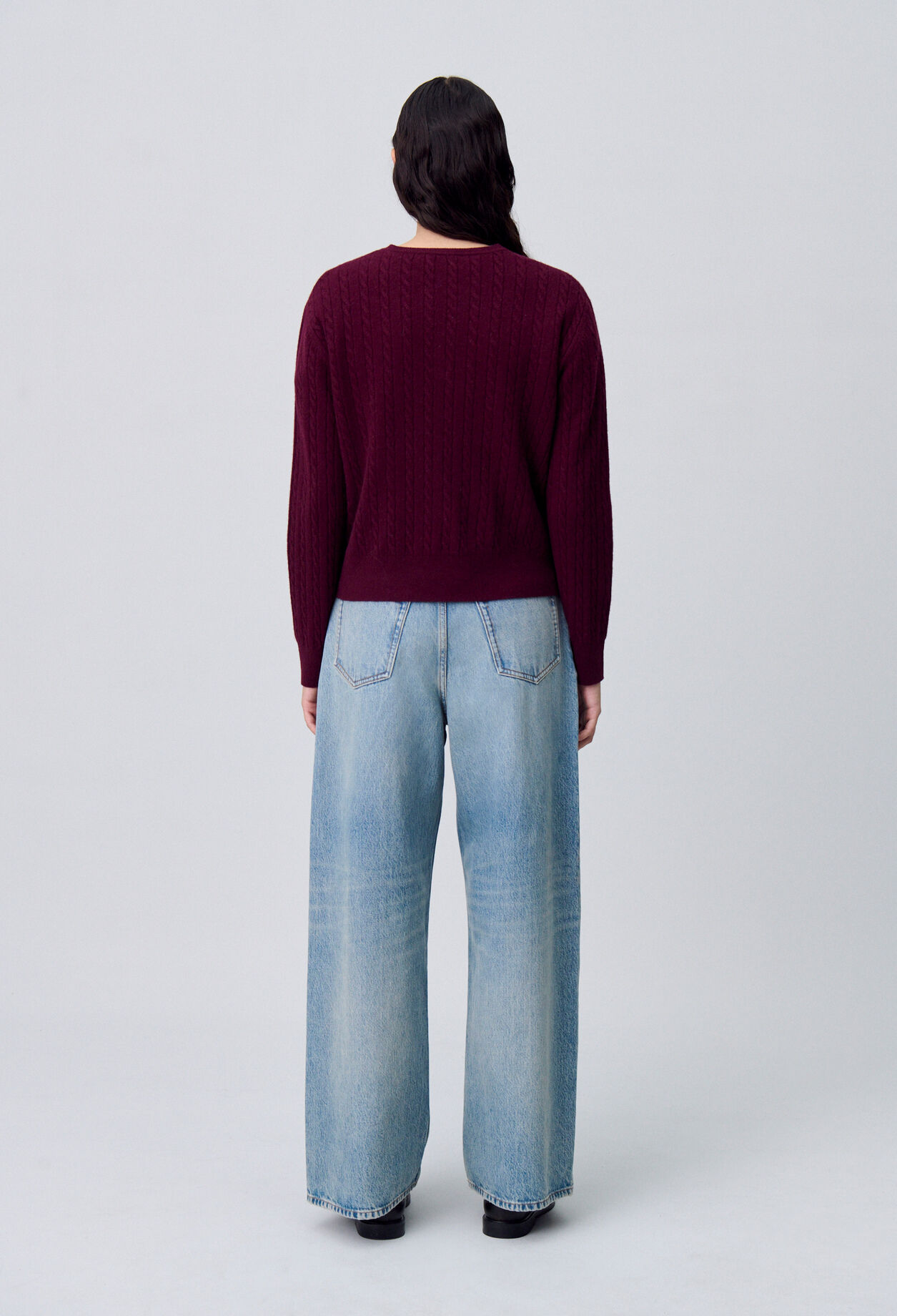 Tunisischer Kragenpullover