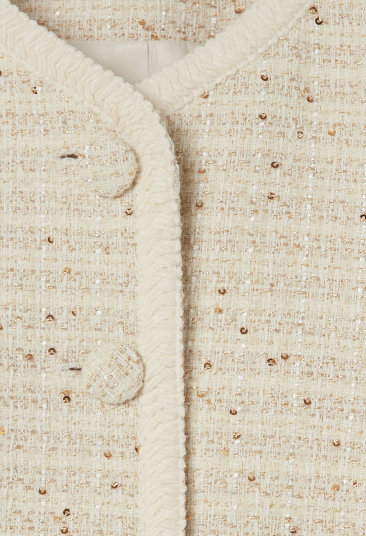 Kurze Tweedjacke mit Knöpfen