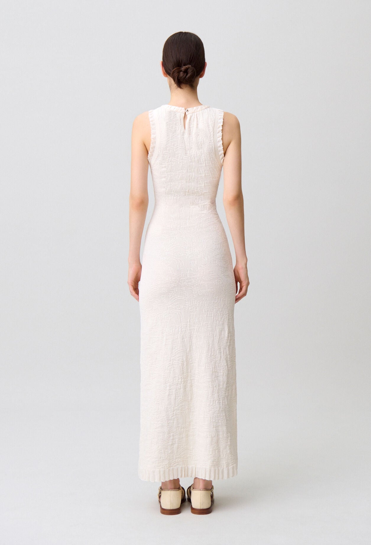 Langes Strickkleid
