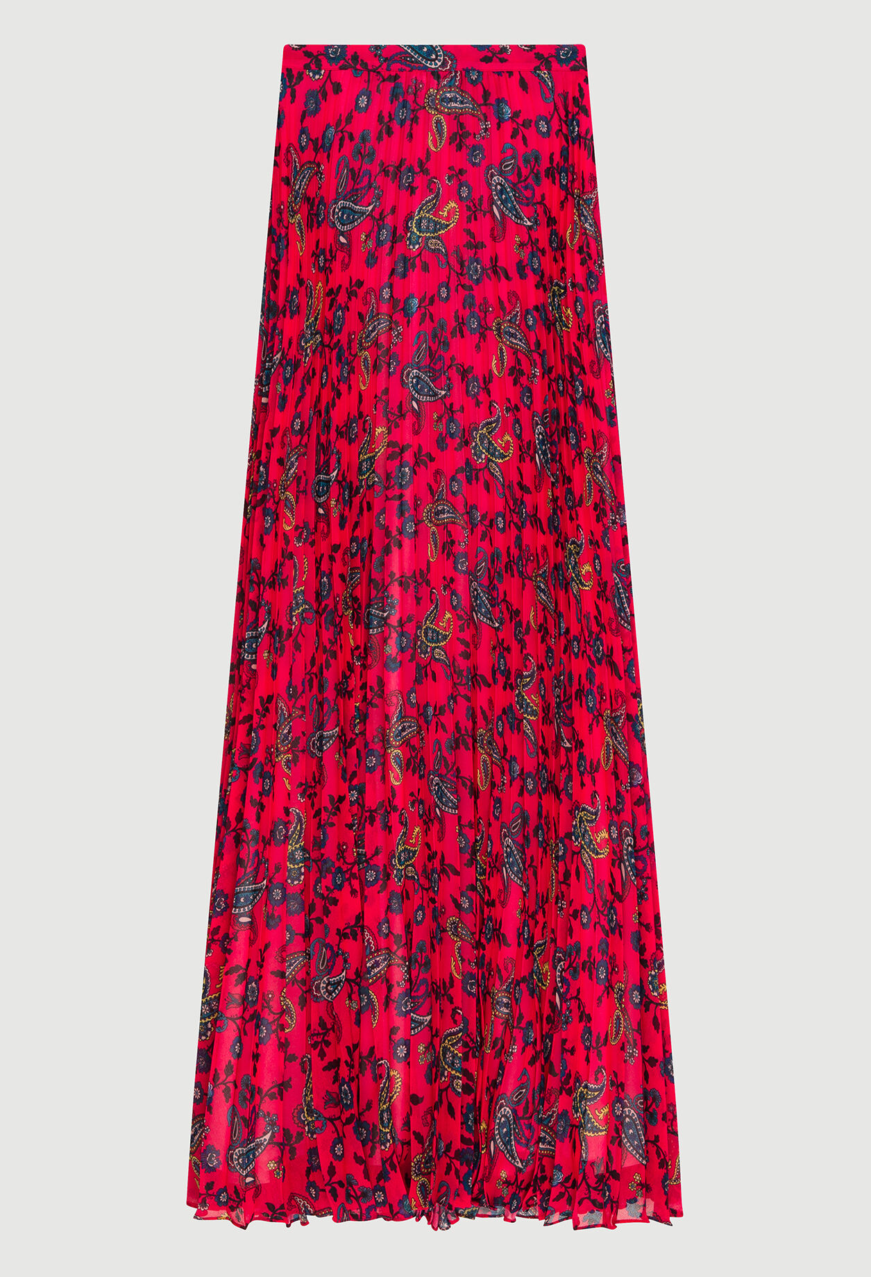 Langes Kleid mit Paisley-Muster