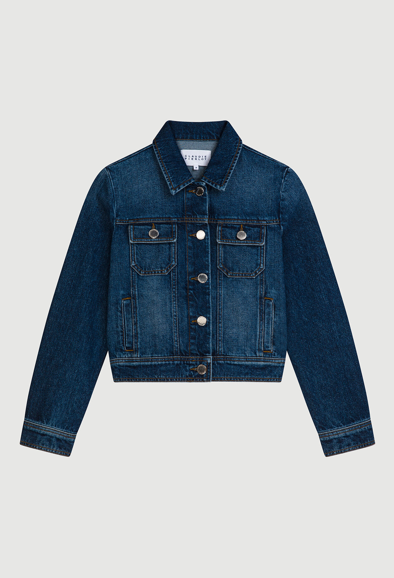 Jeansjacke mit Washed-Effekt
