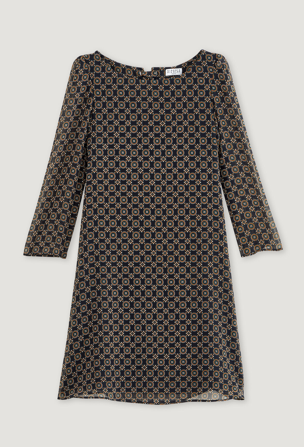 Mittellanges gemustertes Kleid