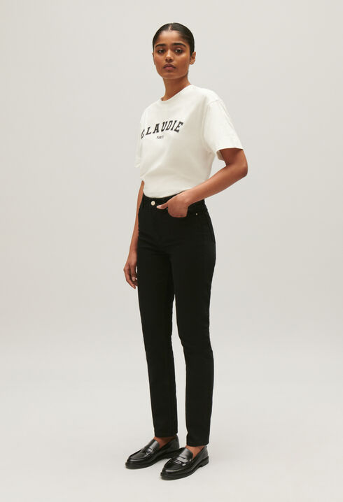 Schwarze Skinny-Jeans