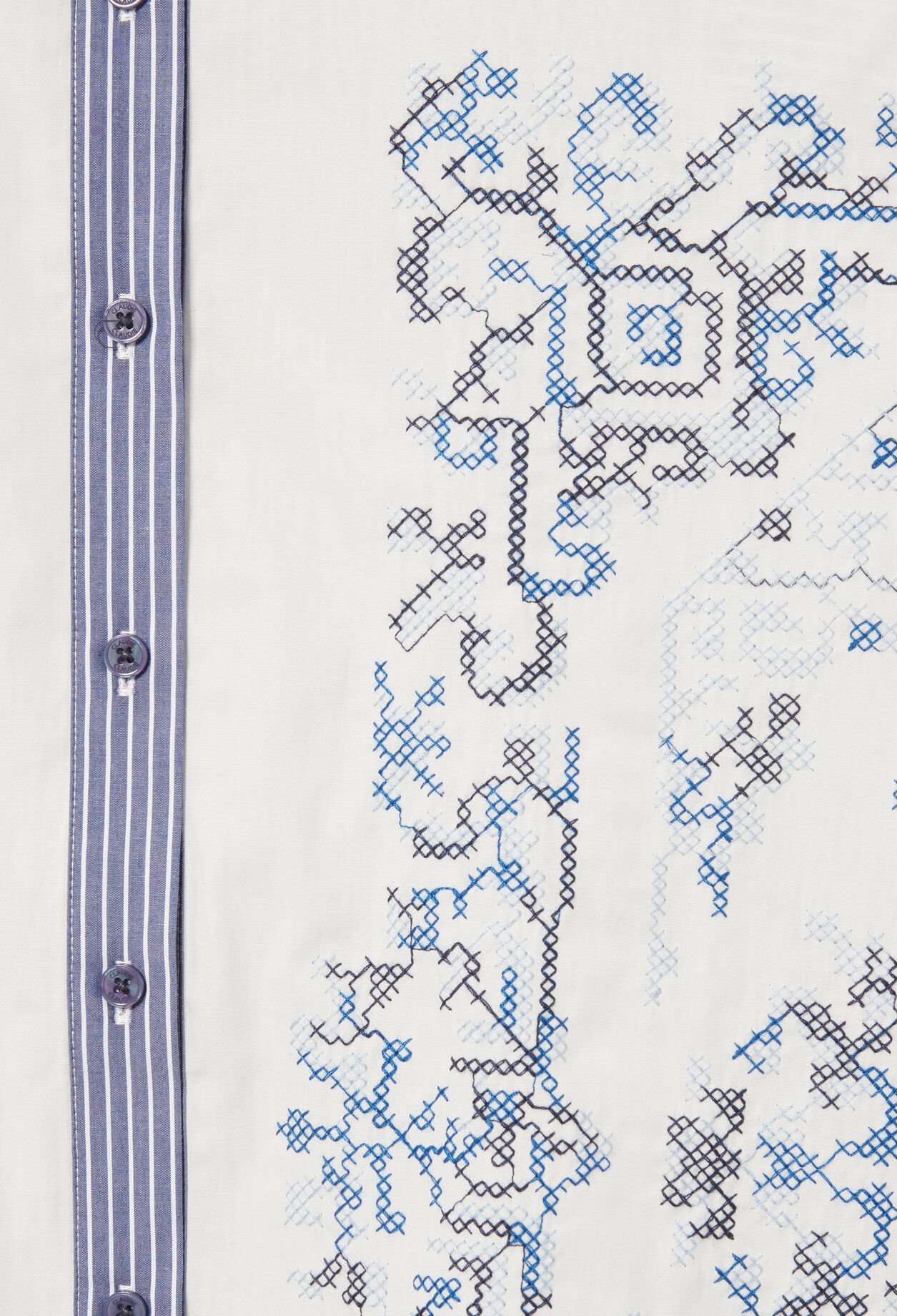 Gestreiftes Baumwollhemd