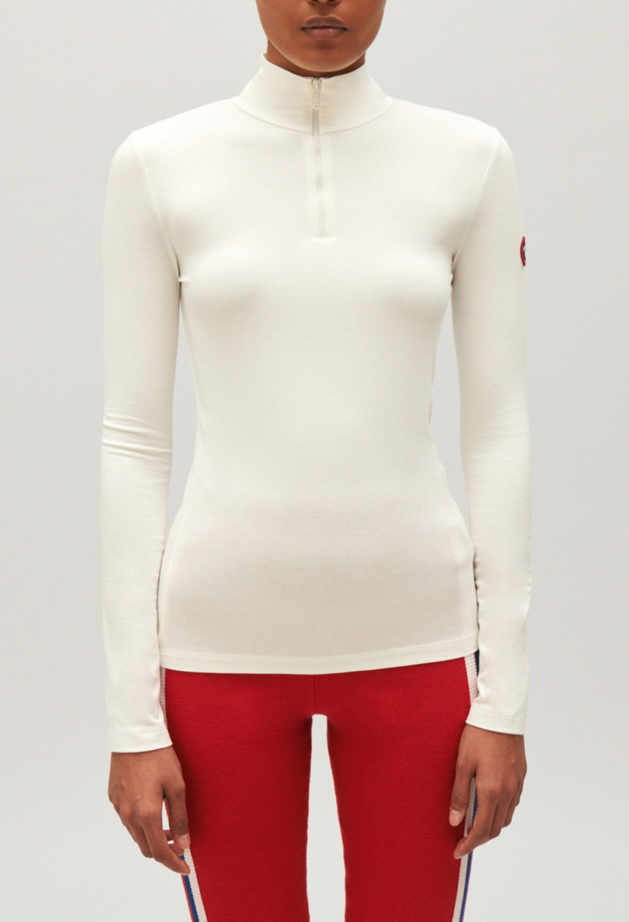 T-Shirt mit Stehkragen