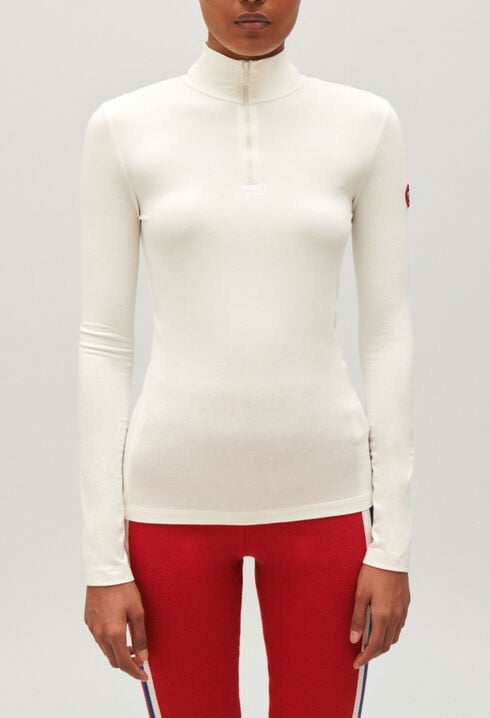 T-Shirt mit Stehkragen