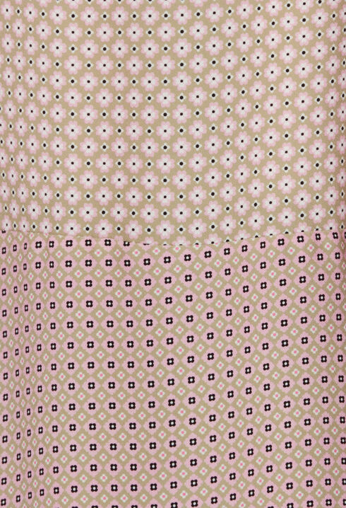 Kurzes Kleid mit Printmotiv, rosa