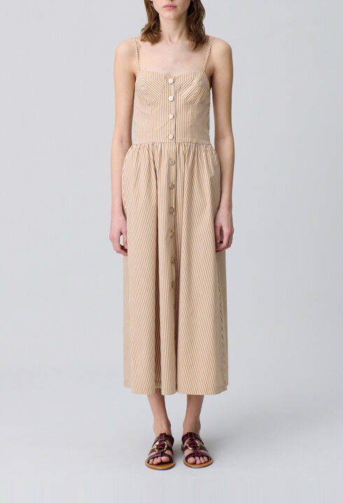 Gestreiftes Maxikleid