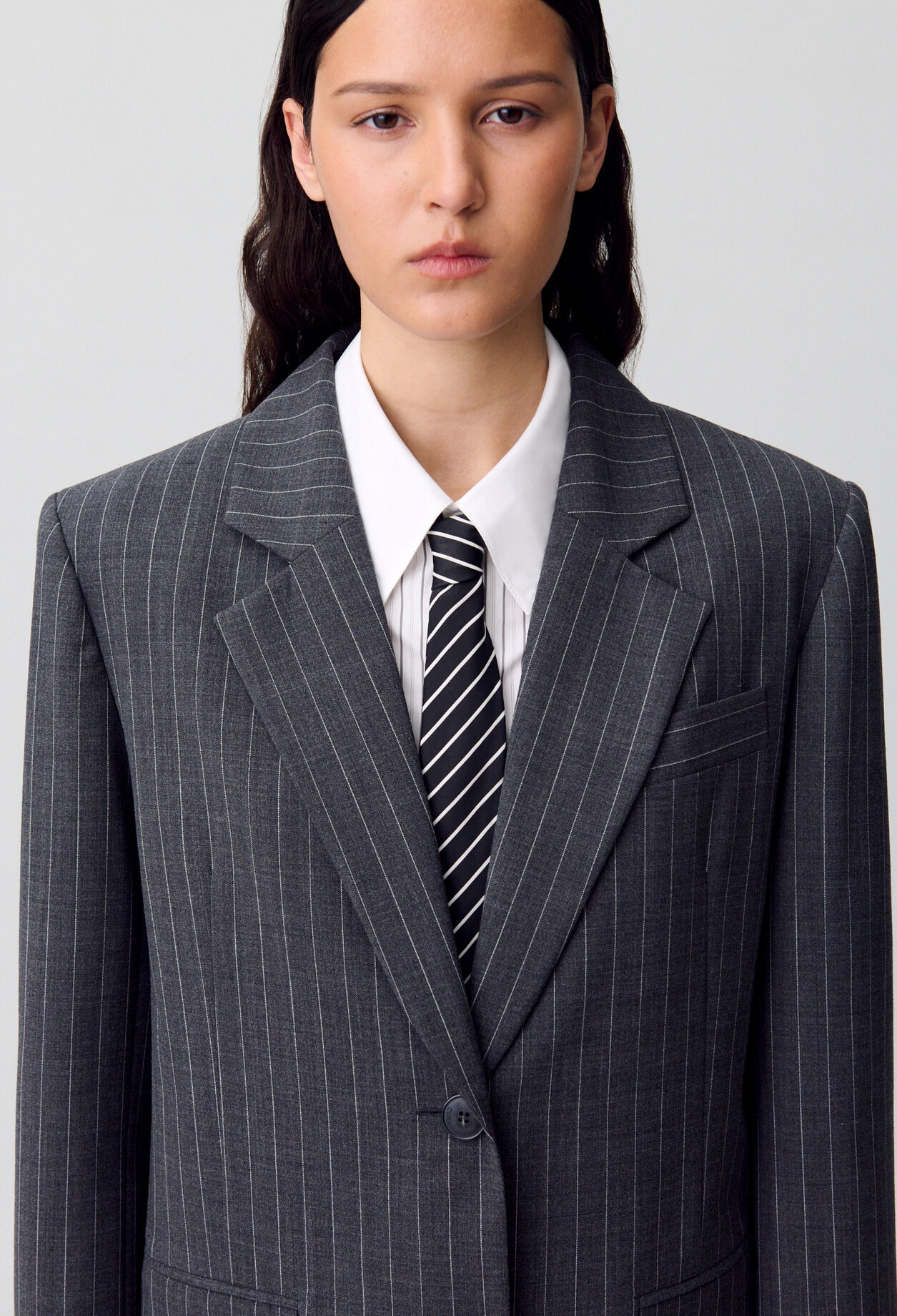 Gestreifter Blazer