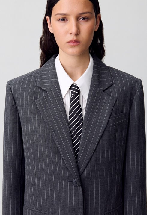 Gestreifter Blazer