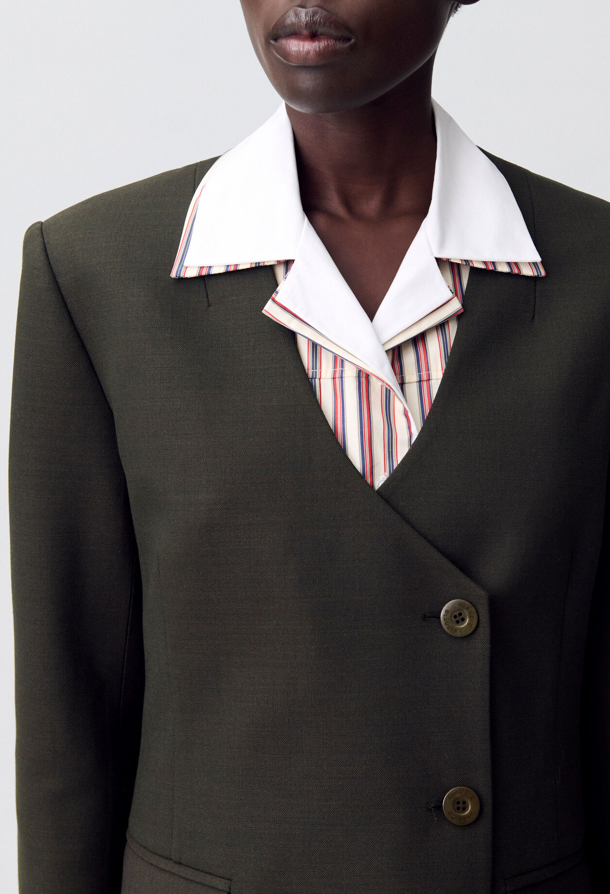 Blazer-Jacke im Anzugstil