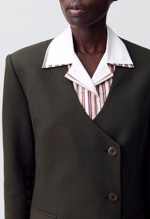 Blazer-Jacke im Anzugstil