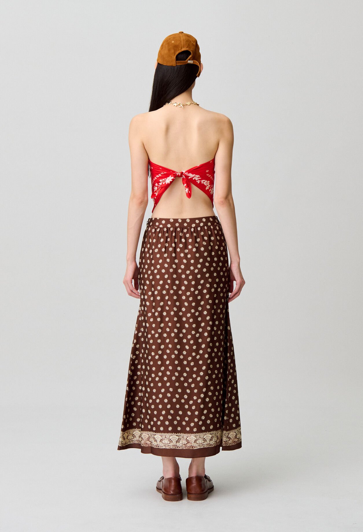 Flie&szlig;ender Rock mit Print