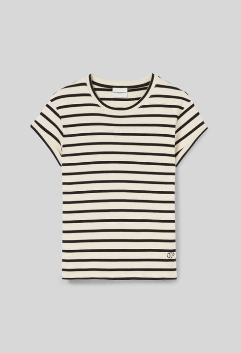 Gestreiftes Kurzarm-T-Shirt