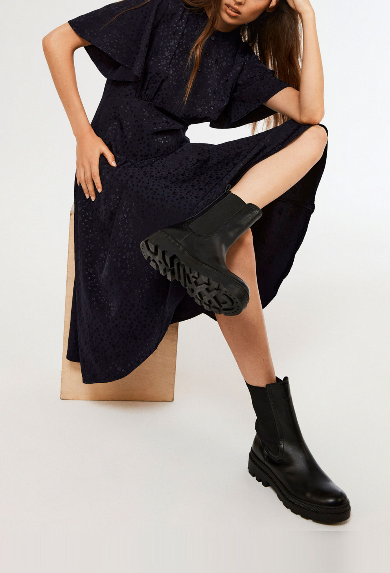 Halblanges Kleid