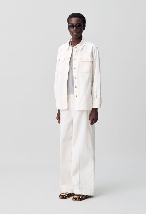 Samt-Overshirt