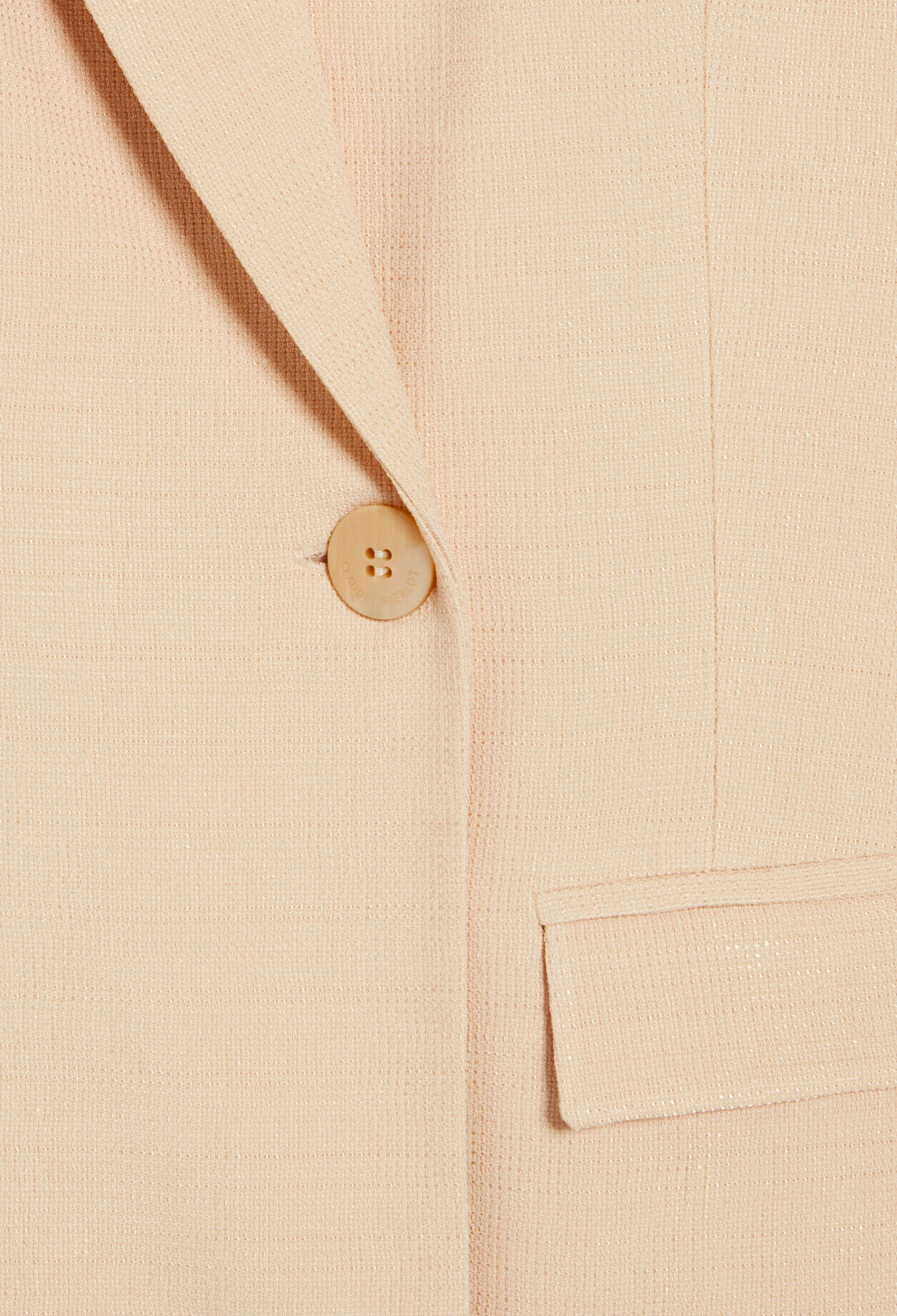 Texturierter Blazer Beige
