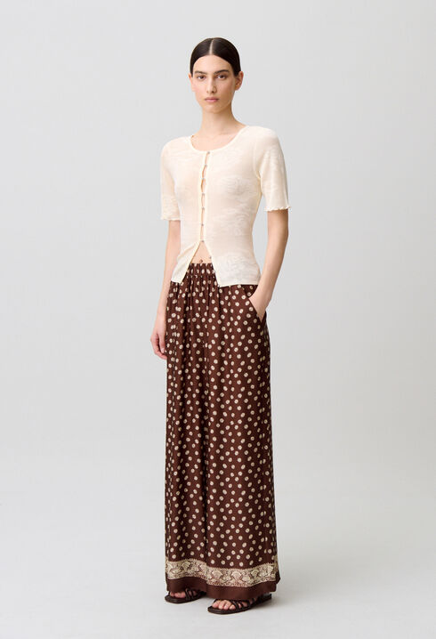 Flie&szlig;ende Hose mit Print