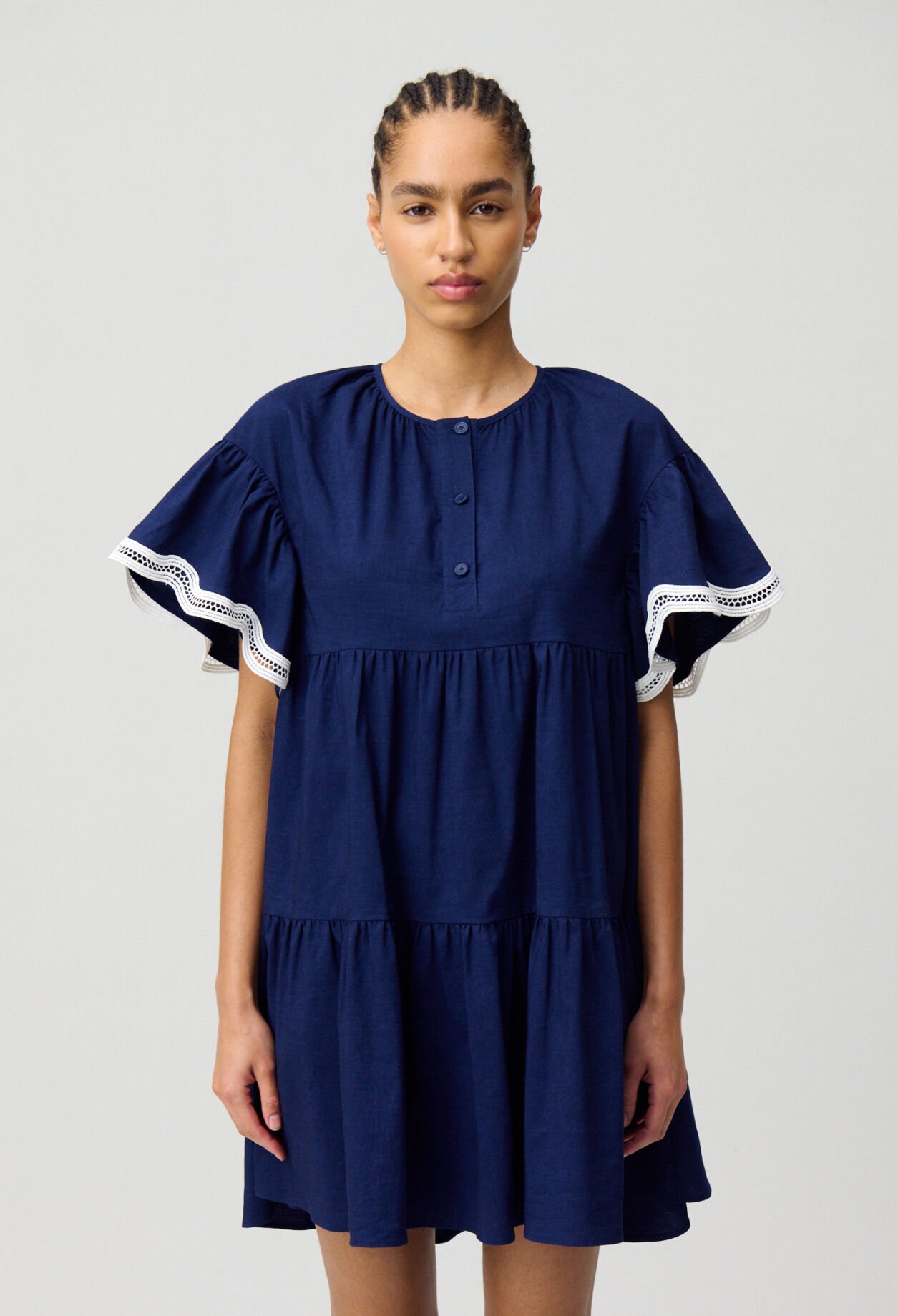 Kurzes Babydoll-Kleid
