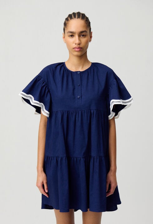 Kurzes Babydoll-Kleid