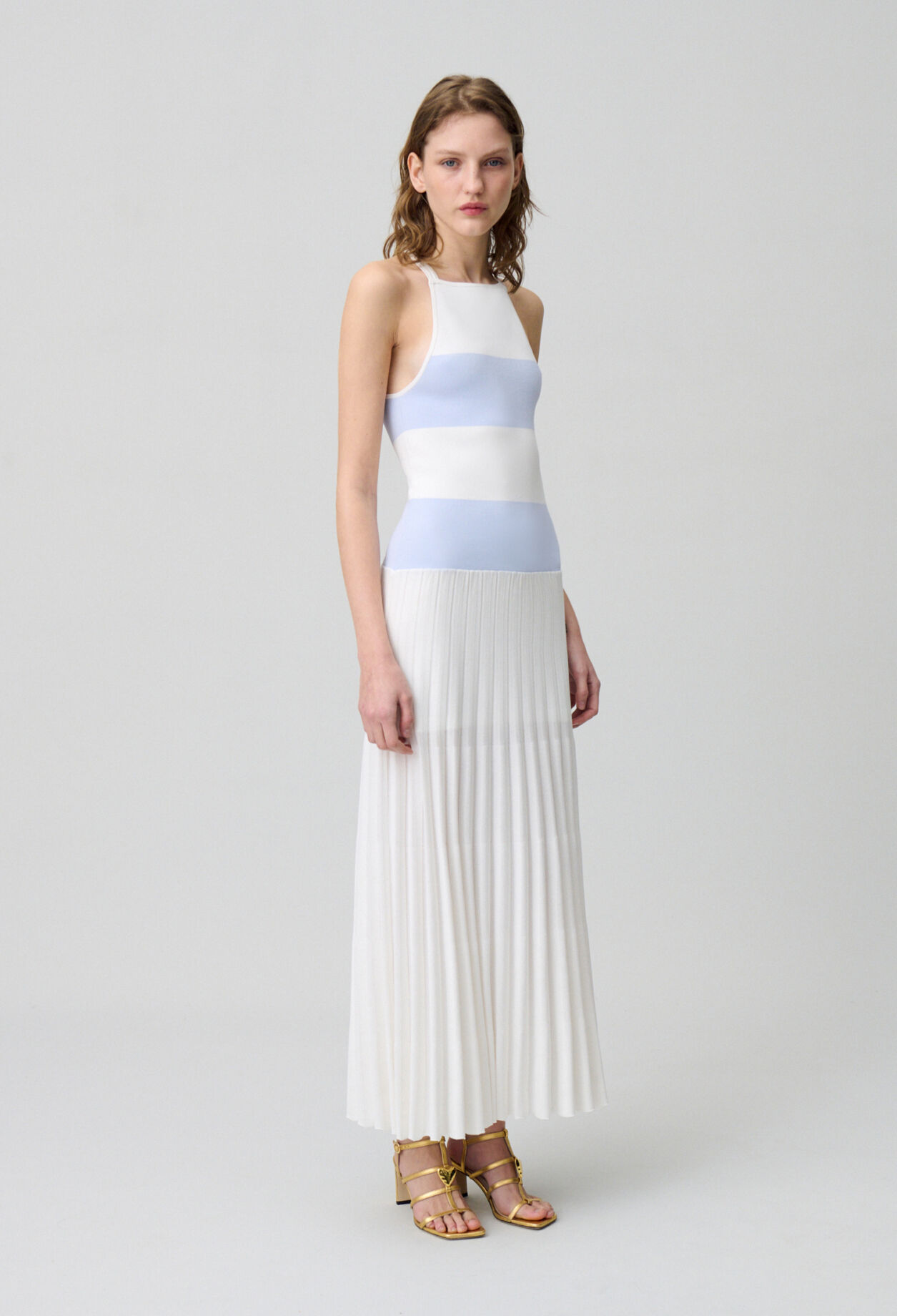 Langes Strickkleid