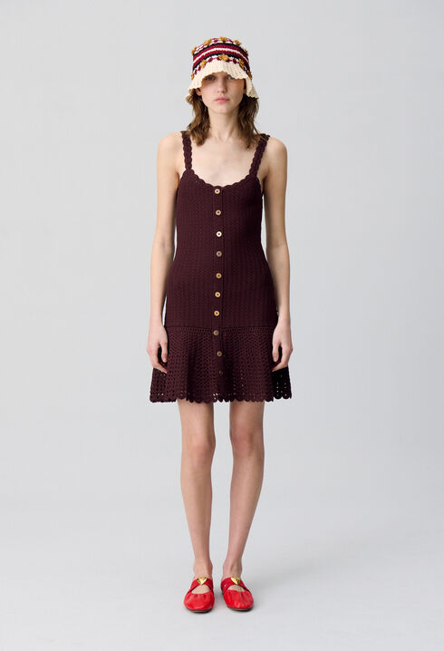 Kurzes Häkelkleid