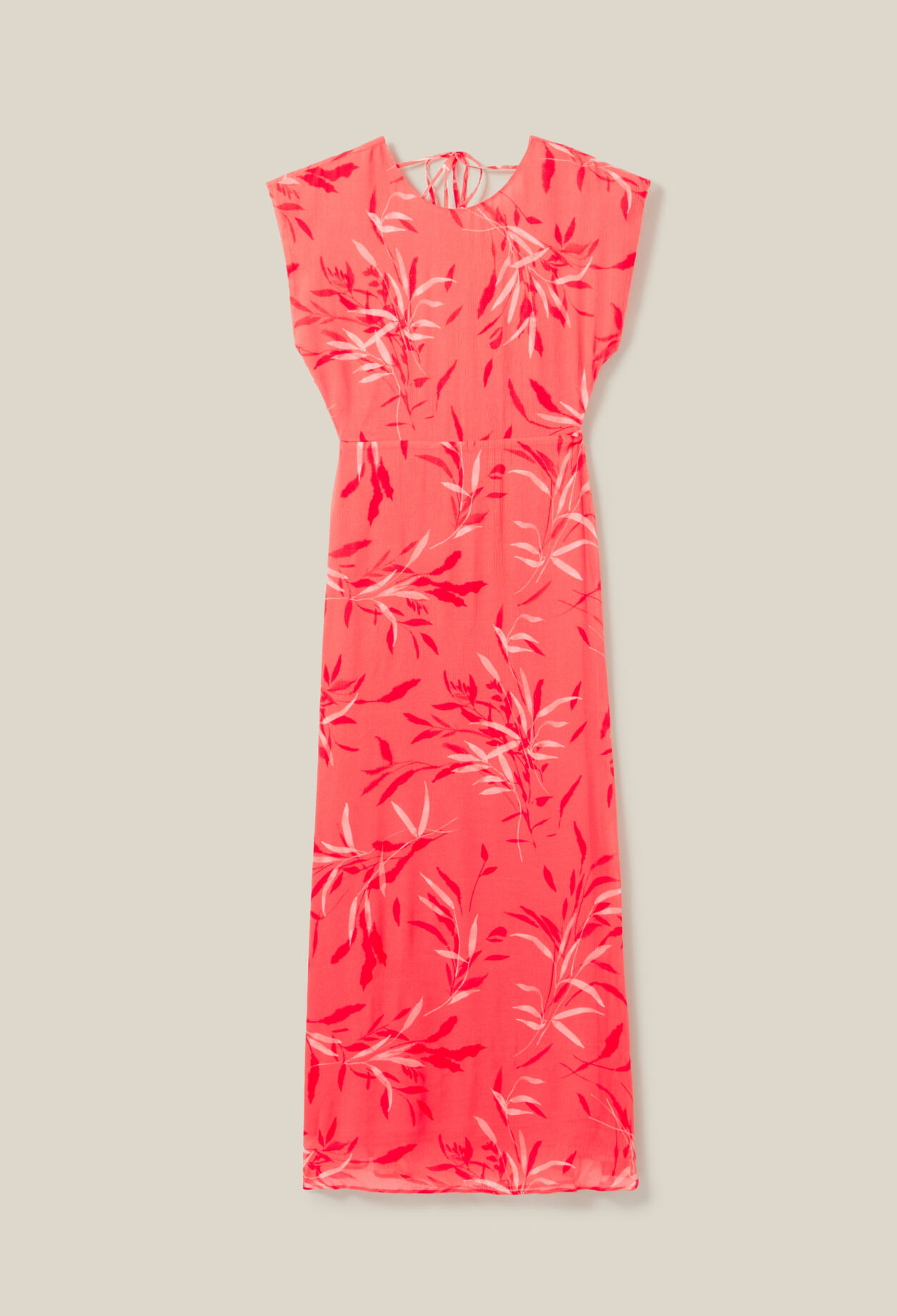 Langes, fließendes Kleid mit Druck