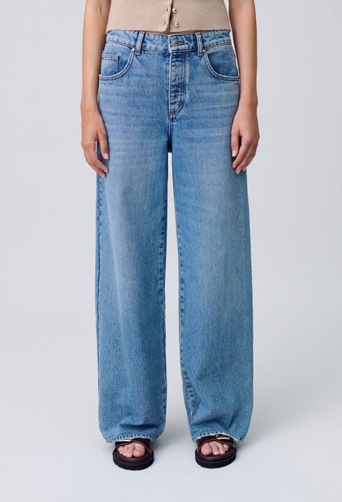 Straight-Leg-Jeans aus Denim