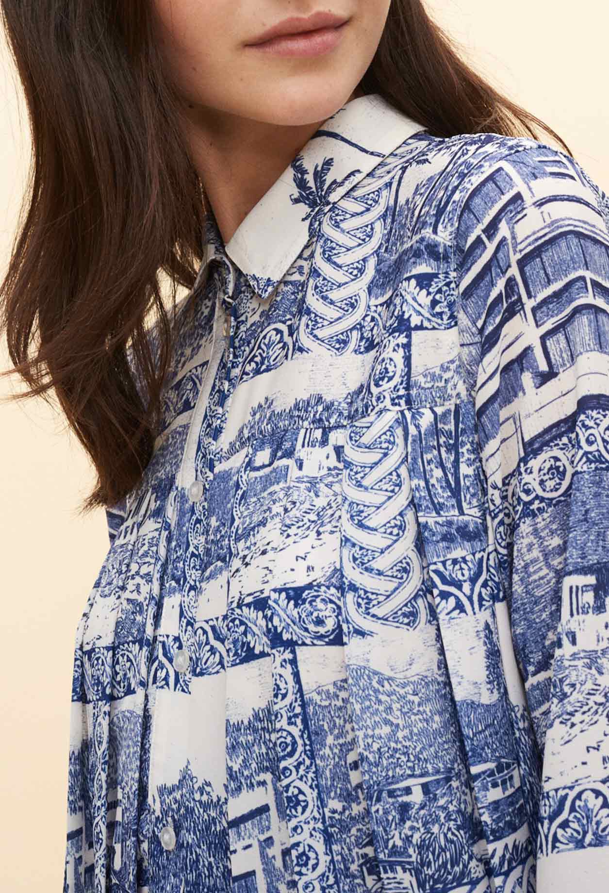 Hemdkleid mit Motiven