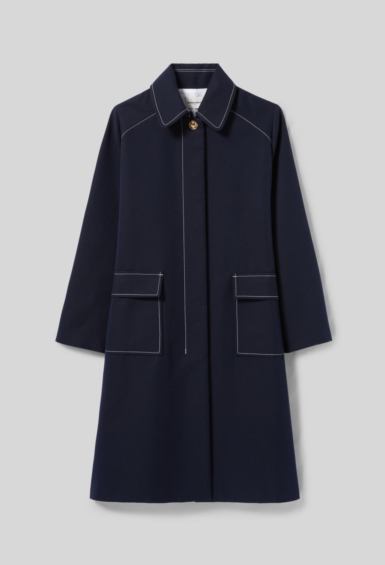 Mittellanger taillierter Trenchcoat