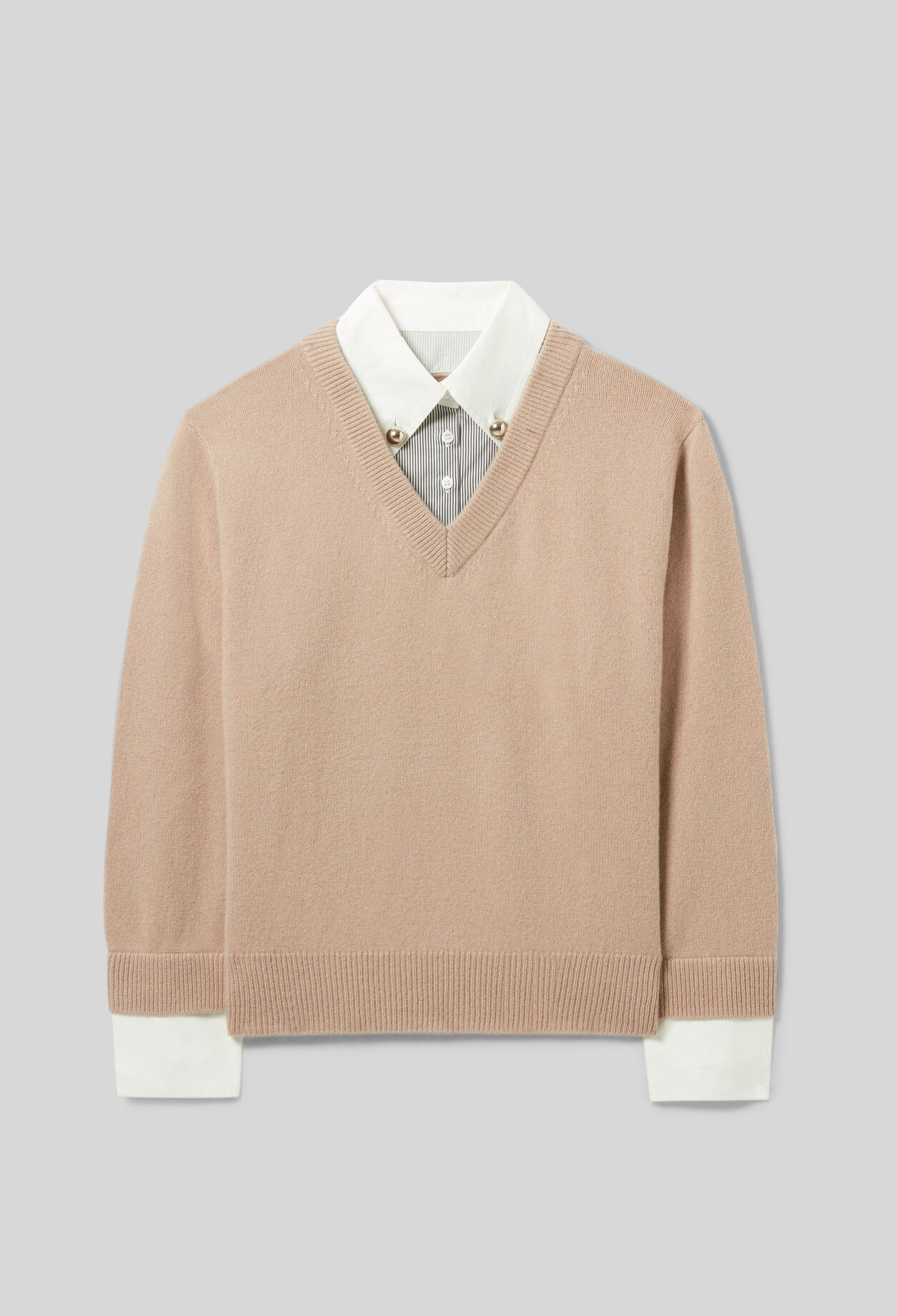 Pullover mit V-Ausschnitt