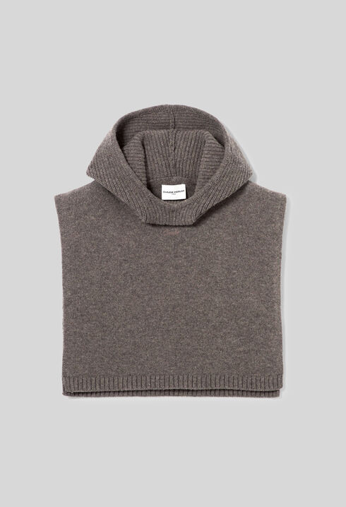 Strick-Snood mit Kapuze