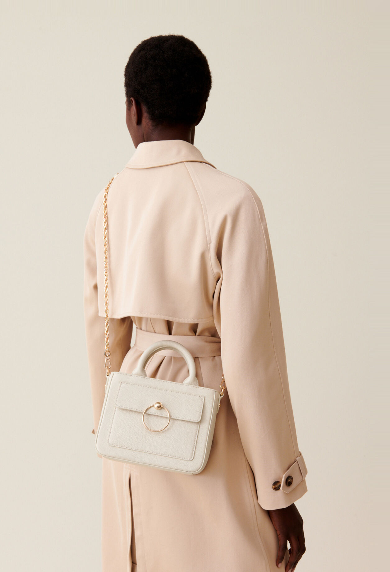 Anouck Tasche genarbtem Leder Kette