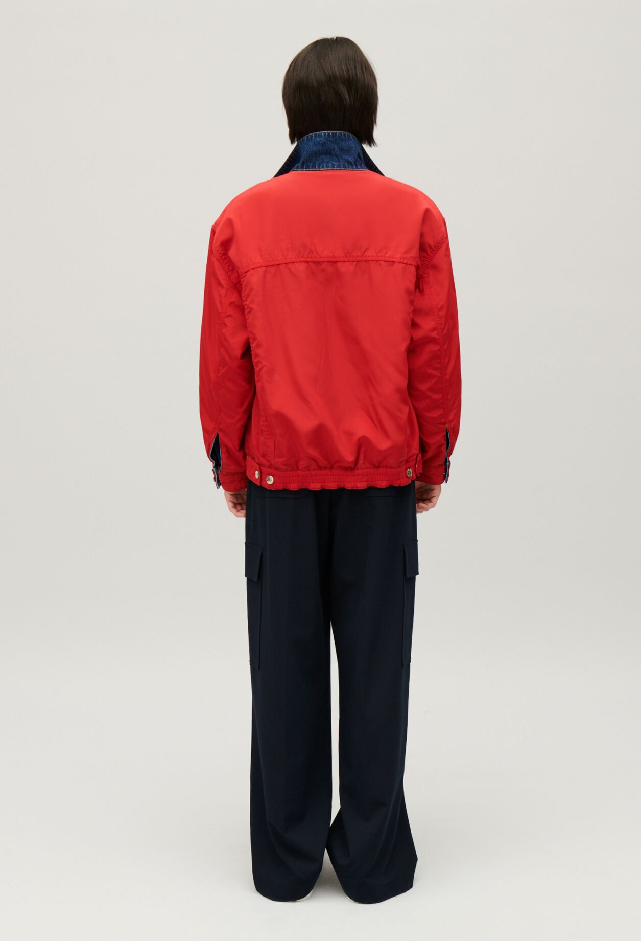 Wendbare Jacke aus Denim Oversize