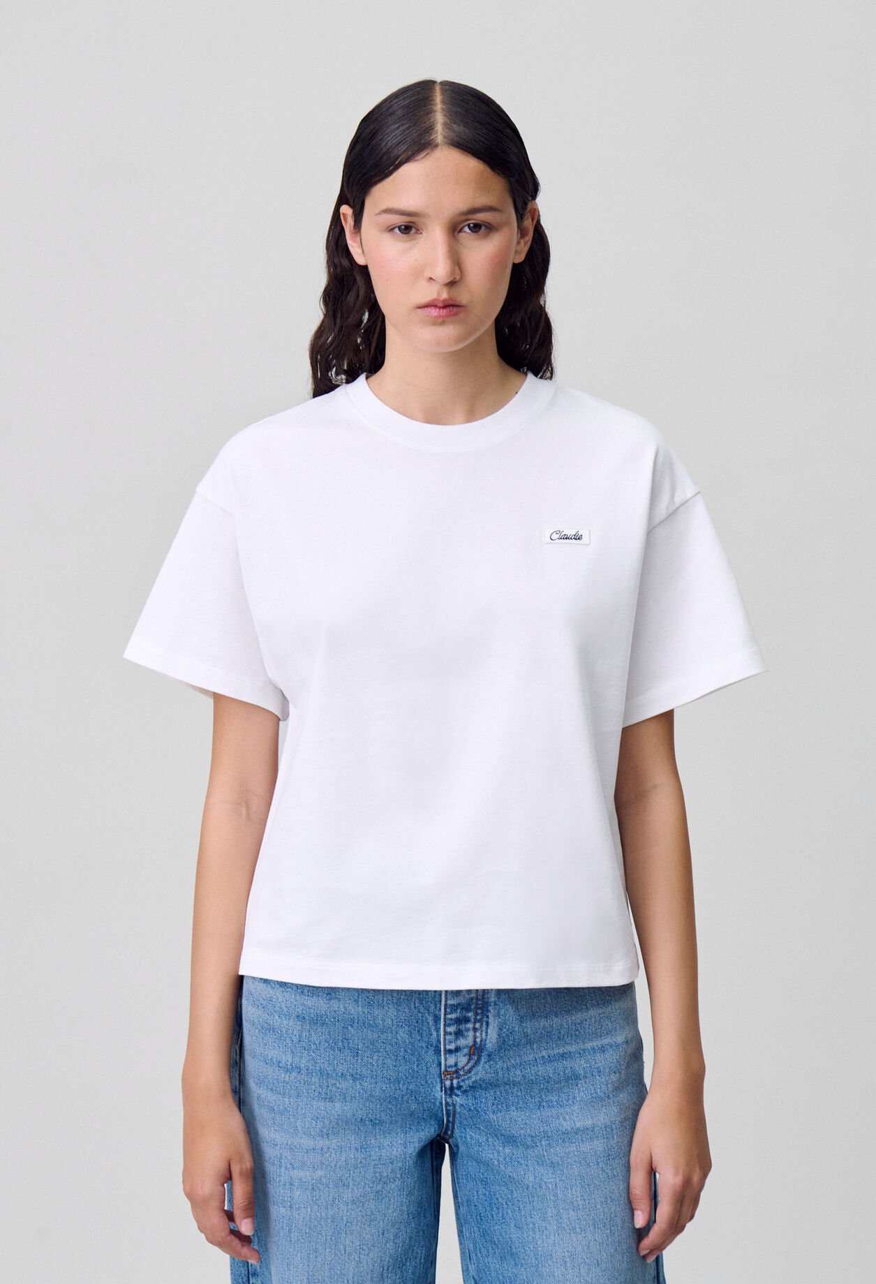Weites Baumwoll-T-Shirt